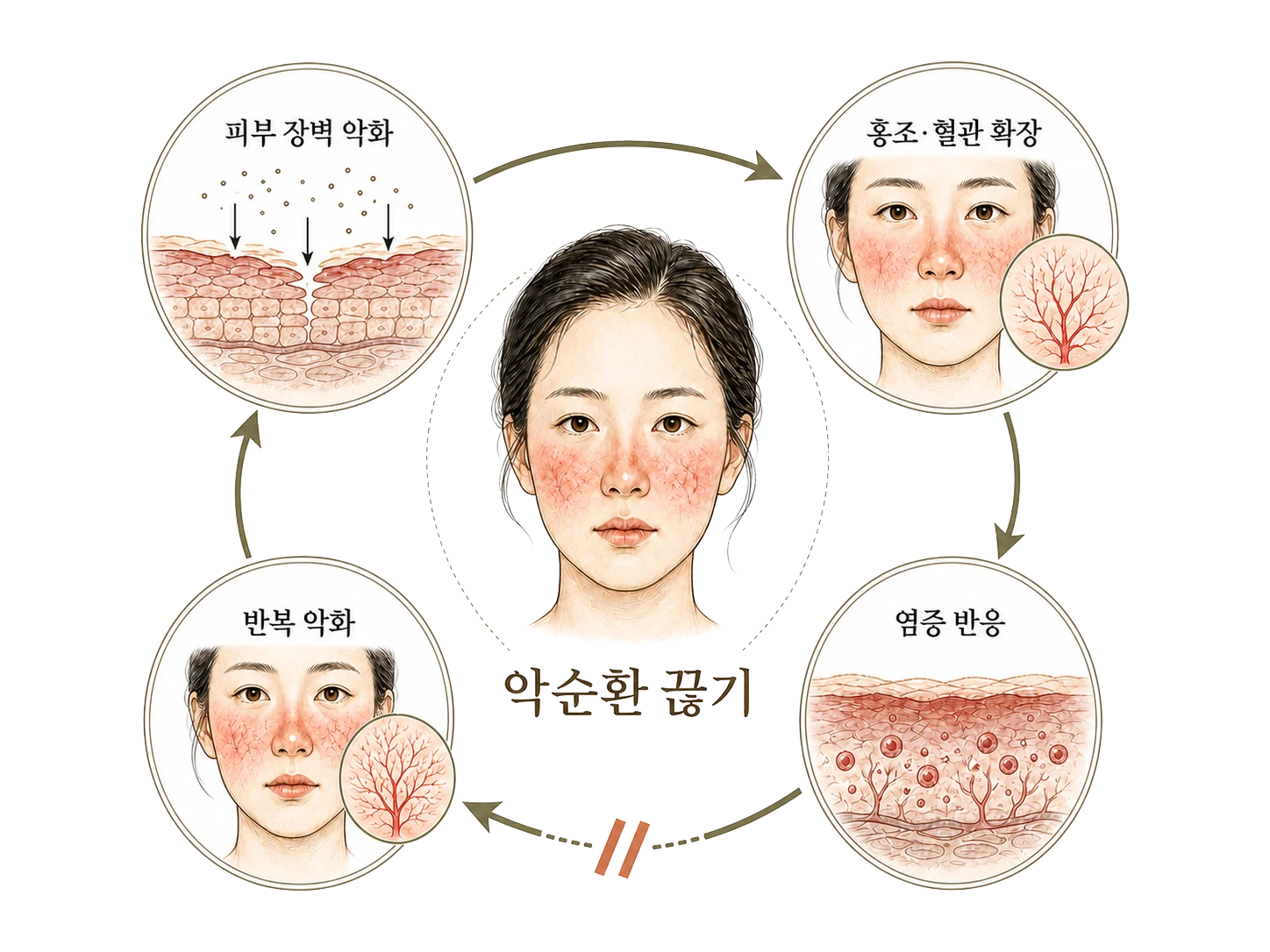주사 피부염 관리
